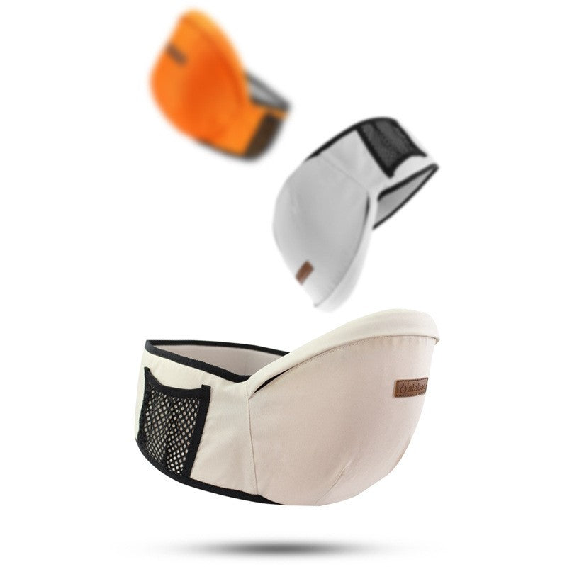 Port-Bebe Ergonomic Ajustabil cu Scaun, 3 Pozitii, Bumbac Respirabil, pentru Copii 0-3 Ani, 20 kg Maxim