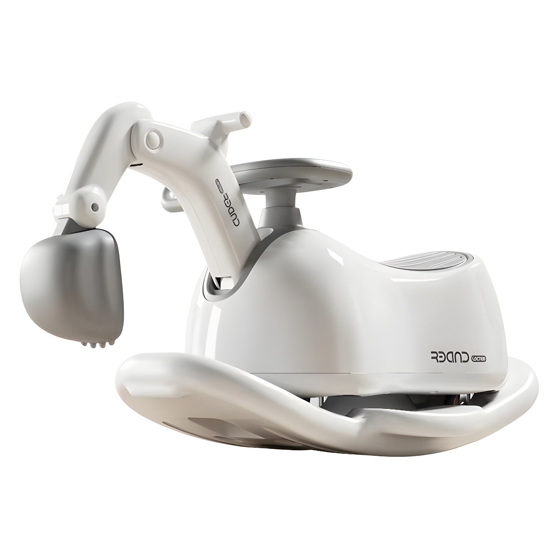 Masina 3 in 1,  1-3 Ani, Tip Excavator/Balansoar/Masina Yo Yo, din Plastic, 4 Roti Silentioase, 71.5 x 34 x 39 cm, Alb