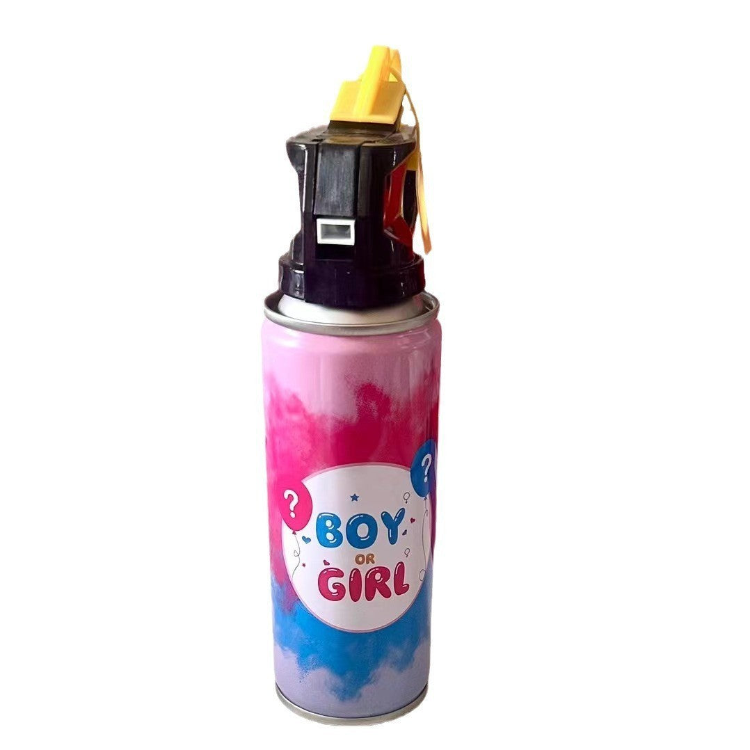 Spray Gender Reveal, Flippy, 260 ml, din Amidon de Porumb, Dezvaluire Gen Bebelusi, Albastru