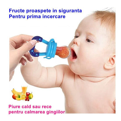 Suzeta pentru diversificarea alimentatiei/dentitie , potrivit pentru fructe si piure proaspat